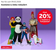 20% Extra-Rabatt auf viele Kost&uuml;me & Partybedarf bei Otto