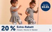 20% Extra-Rabatt auf Hosen, R&ouml;cke & Kleider f&uuml;r Kids bei MyToys