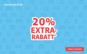 20% Extra rabatt bei Schlafwelt