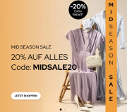 20% Extra-Rabatt im MidSeason Sale f&uuml;r Damen, Herren und Kinder bei Dress For Less