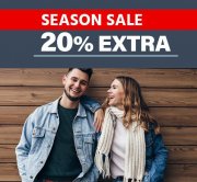 20% Extra-Rabatt im Season Sale auf Damen und Herren Bekleidung bei Jeans Direct