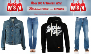 20% Extra-Rabatt im WSV auf &uuml;ber 900 bereits reduzierte Artikel bei Jeans Direct