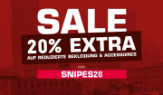20% Extra-Rabatt On Top auf alle bereits reduzierten Sale-Artikel bei Snipes 
