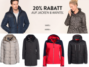 20% Extra-Rabatt On Top auf alle Jacken und M&auml;ntel f&uuml;r Damen und Herren im Adler Shop