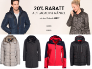 20% Extra-Rabatt On Top auf alle Jacken und M&auml;ntel im Adler Shop