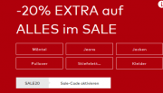20% Extra-Rabatt On Top auf alles im Sale f&uuml;r Damen, Herren und Kinder im ABOUT YOU Shop