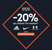 20% Extra-Rabatt On Top auf ALLES von Nike, Adidas und Under Armour im SportScheck Shop