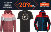20% Extra-Rabatt On Top auf ausgew&auml;hlte Jacken und Oberteile bei SportScheck
