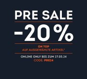20% Extra-Rabatt on top auf ausgew&auml;hlte Presale Deals bei SportScheck