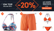 20% Extra-Rabatt On Top auf Bade & Beach Highlights im SportScheck Shop