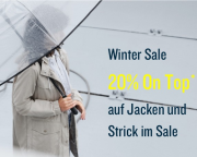 20% Extra-Rabatt On Top auf bereits reduzierte Jacken & M&auml;ntel und Strick im Sale bei Tom Tailor