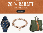 20% Extra-Rabatt On Top auf bereits reduzierte Sale-Artikel im Fossil Shop