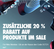 20% Extra-Rabatt On Top auf den kompletten Sale bei Nike