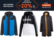 20% Extra-Rabatt On Top auf Jacken und Sweatshirts im SportScheck Shop