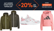 20% Extra-Rabatt On Top auf Streetwear Topseller bei SportScheck
