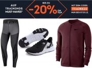 20% Extra-Rabatt On Top auf Trainings-Must-Haves bei SportScheck