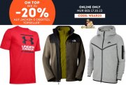 20% Extra-Rabatt On Top auf &uuml;ber 6.000 ausgesuchte Jacken, Shirts und Pullover bei SportScheck