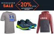 20% Extra-Rabatt On Top im Midseason Sale auf bereits reduzierte Artikel bei SportScheck