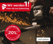 20% Geburtstags-Rabatt auf ausgew&auml;hlte Wohnsortimente im Otto-Baumarkt Shop