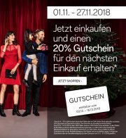 20% Gutschein f&uuml;r deinen n&auml;chsten Einkauf bei C&A 