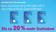20% mehr Guthaben geschenkt f&uuml;r App Store & iTunes bei Lidl