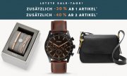 20% oder 30% Extra-Rabatt ab 2 Artikel auf alle bereits reduzierten Sale-Artikel bei Fossil