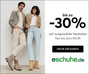 20% oder 30% Rabatt auf Schuhe und Accessoires f&uuml;r Damen, Herren und Kinder bei eSchuhe
