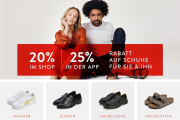 20% online oder 25% in der App auf alle Schuhe f&uuml;r Damen und Herren bei Mirapodo