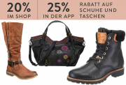 20% online oder 25% in der App auf alle Schuhe und Taschen f&uuml;r Damen & Herren bei Mirapodo