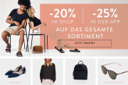 20% online oder 25% in der App auf das komplette Sortiment mit &uuml;ber 270.000 Artikel bei Mirapodo