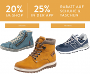 20% online oder 25% in der App auf Schuhe und Taschen f&uuml;r Damen und Herren bei Mirapodo
