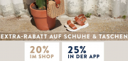 20% online oder 25% in der App auf Schuhe und Taschen f&uuml;r Damen und Herren im Mirapodo Shop