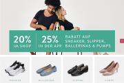 20% online oder 25% in der App auf Sneaker, Slipper und mehr f&uuml;r Damen und Herren bei Mirapodo