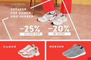 20% online oder 25% in der App auf &uuml;ber 14.000 Sneaker f&uuml;r Damen und Herren im Mirapodo Shop