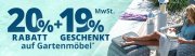 20% Rabatt + 19% MwSt geschenkt auf Gartenm&ouml;bel bei H&ouml;ffner