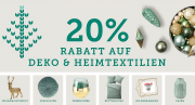 20% Rabatt auf alle Artikel aus den Kategorien Deko und Heimtextilien im Yomonda Shop