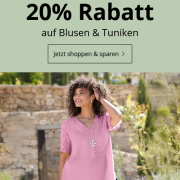 20% Rabatt auf alle Blusen und Tuniken bei Sheego