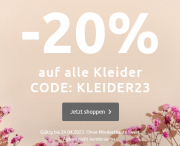 20% Rabatt auf alle Damen Kleider bei Bonprix