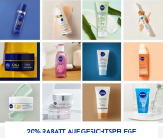 20% Rabatt auf alle Gesichtspflegeprodukte bei Nivea 