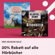 20% Rabatt auf alle H&ouml;rb&uuml;cher & H&ouml;rbuch-Downloads bei Thalia
