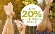 20% Rabatt auf ALLE Schuhe ab 50 Euro f&uuml;r Damen, Herren und Kinder im Reno Shop