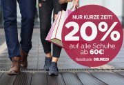 20% Rabatt auf alle Schuhe ab 60 Euro im Reno Shop