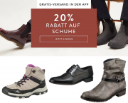 20% Rabatt auf alle Schuhe f&uuml;r Damen und Herren im Mirapodo Shop