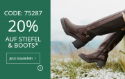 20% Rabatt auf alle Stiefel & Boots bei Sheego