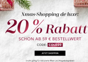 20% Rabatt auf ALLES au&szlig;er auf reduzierte Artikel im Douglas Shop