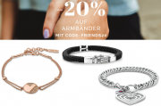 20% Rabatt auf Armb&auml;nder im Valmano Shop