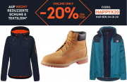 20% Rabatt auf &uuml;ber 6.000 ausgesuchte Schuhe und Textilien im SportScheck Shop