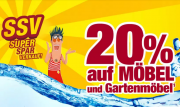 20% Rabatt auf ausgesuchte M&ouml;bel und Gartenm&ouml;bel bei POCO
