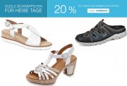 20% Rabatt auf ausgesuchte sommerliche Schuhe und Bekleidung bei Gebr&uuml;der G&ouml;tz