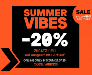 20% Rabatt auf ausgesuchte Summer Vibes Kleidung bei SportScheck